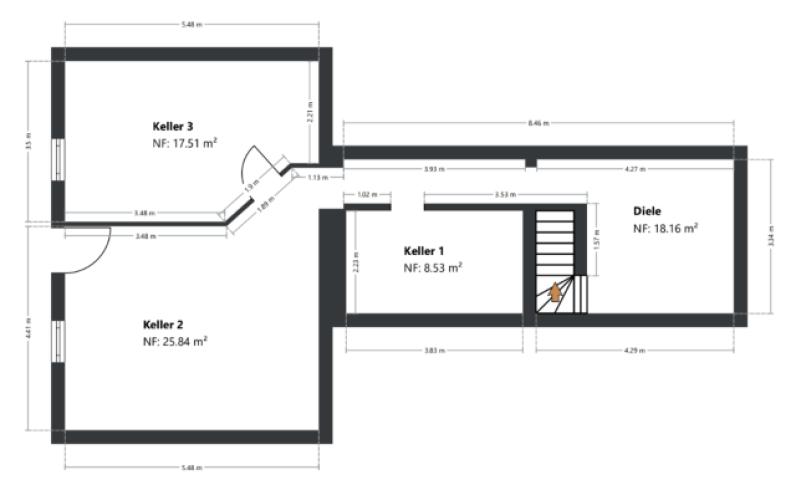 Grundriss Skizze UG