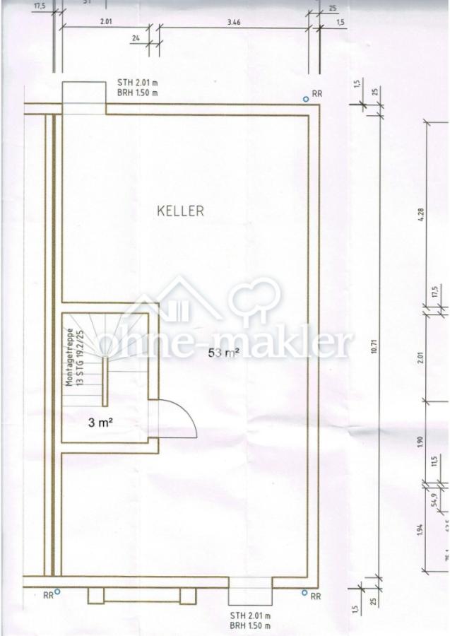 Grundriss Keller