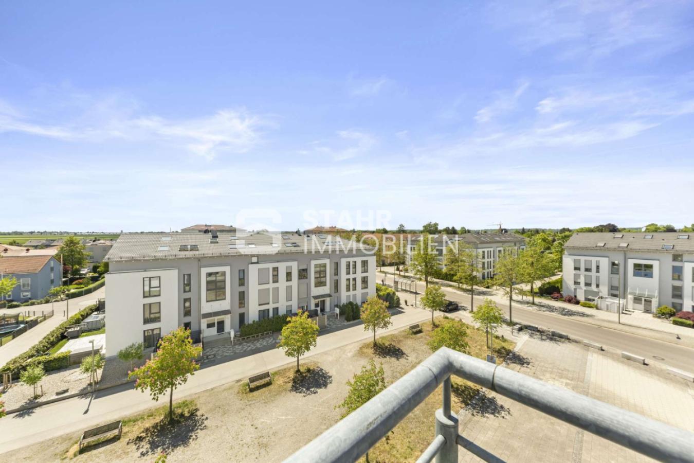 Blick vom Balkon