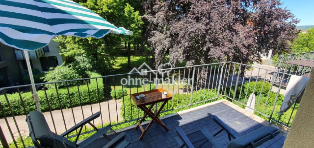 Balkon, Westblick, neuer Boden