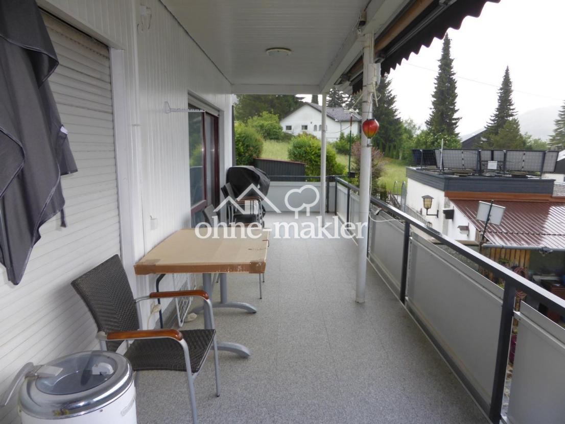 Balkon im Erdgeschoss