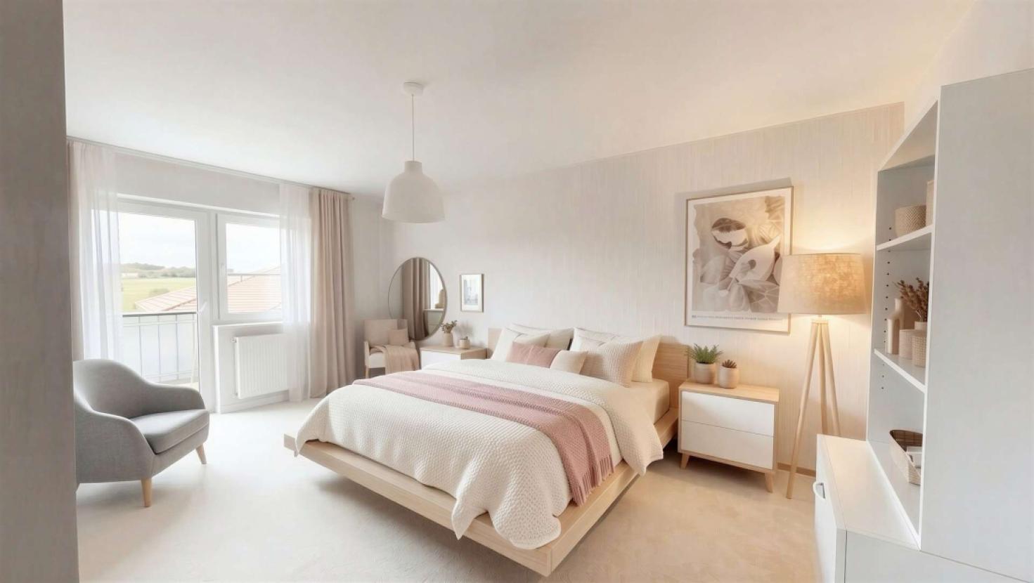 Schlafzimmer - virtuelle Möblierung