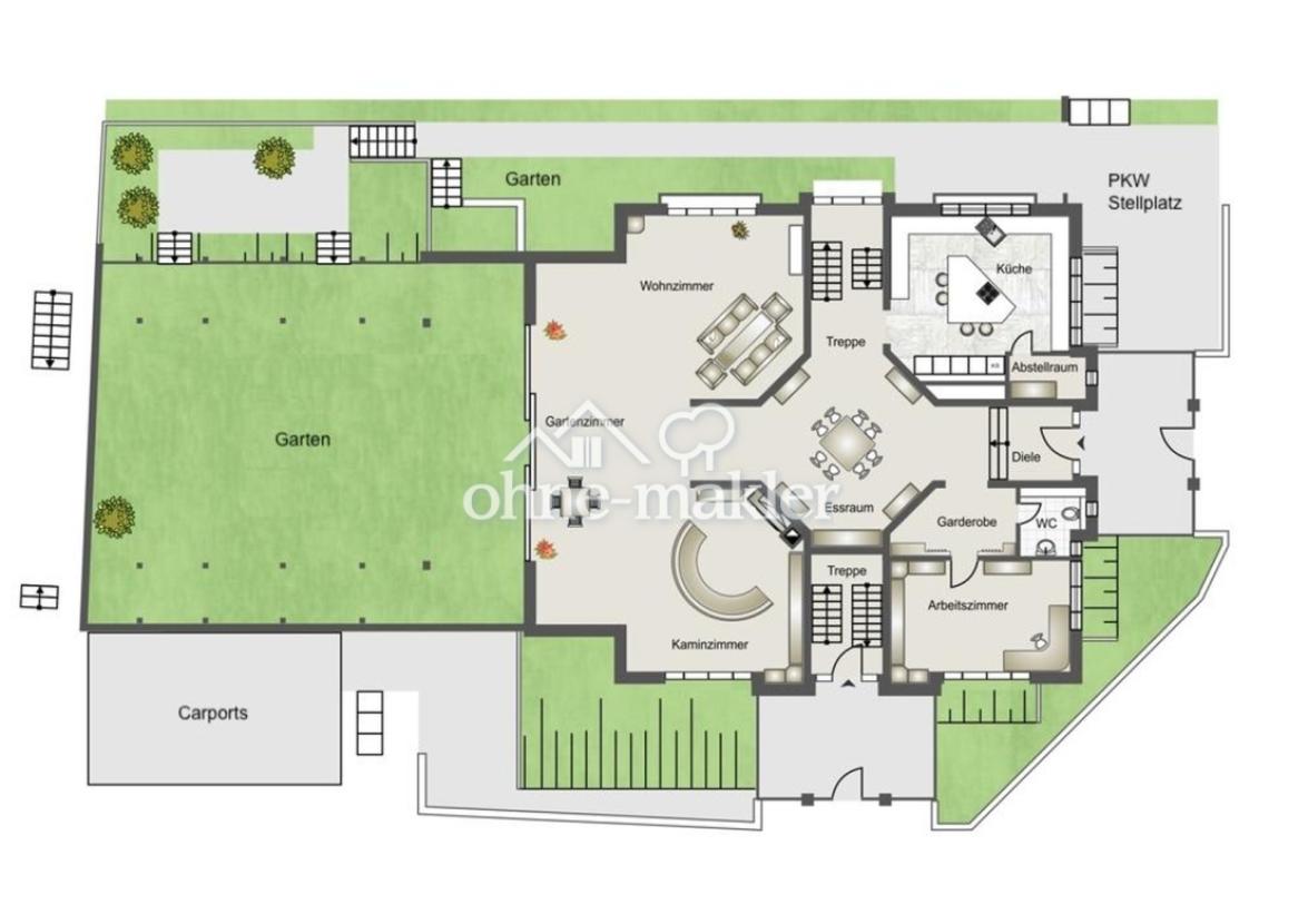 Erdgeschoss Haus im Haus