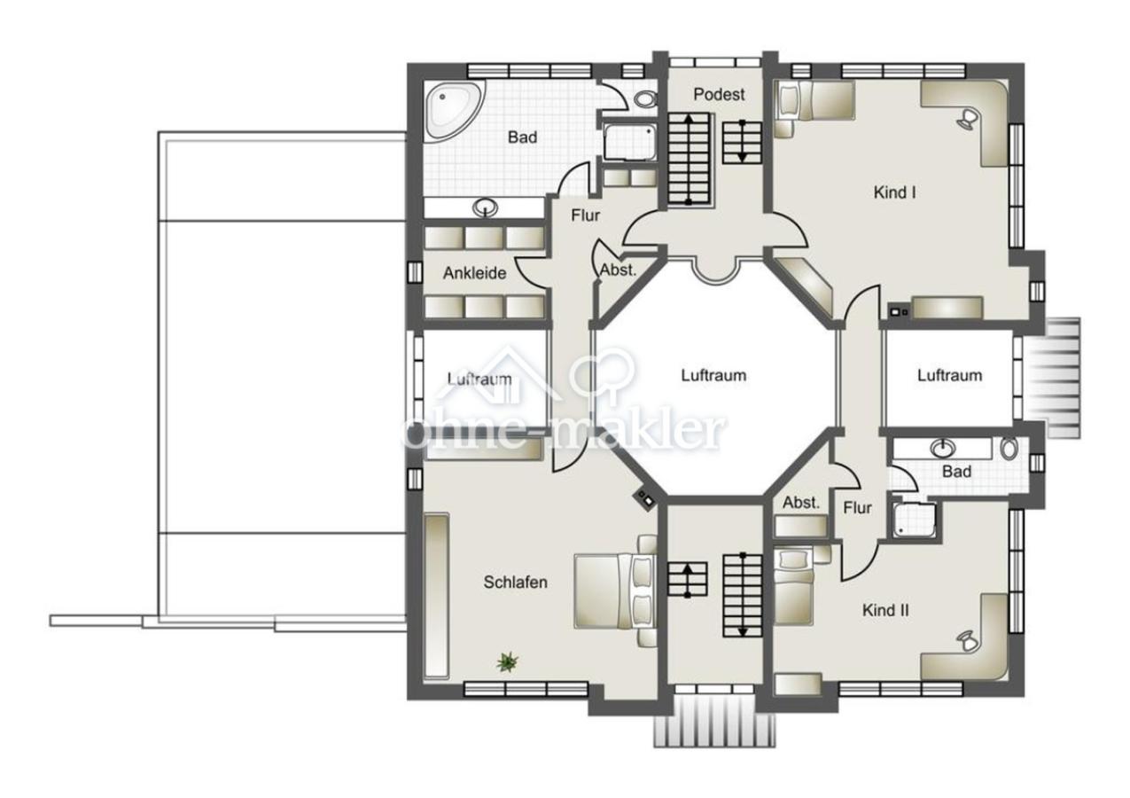 Obergeschoss Haus im Haus