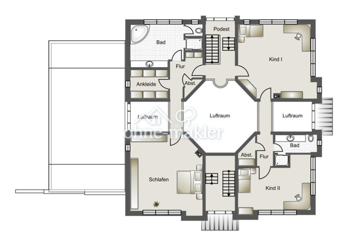 Obergeschoss Haus im Haus