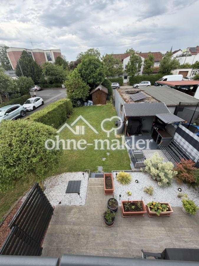 Gartenblick vom Balkon