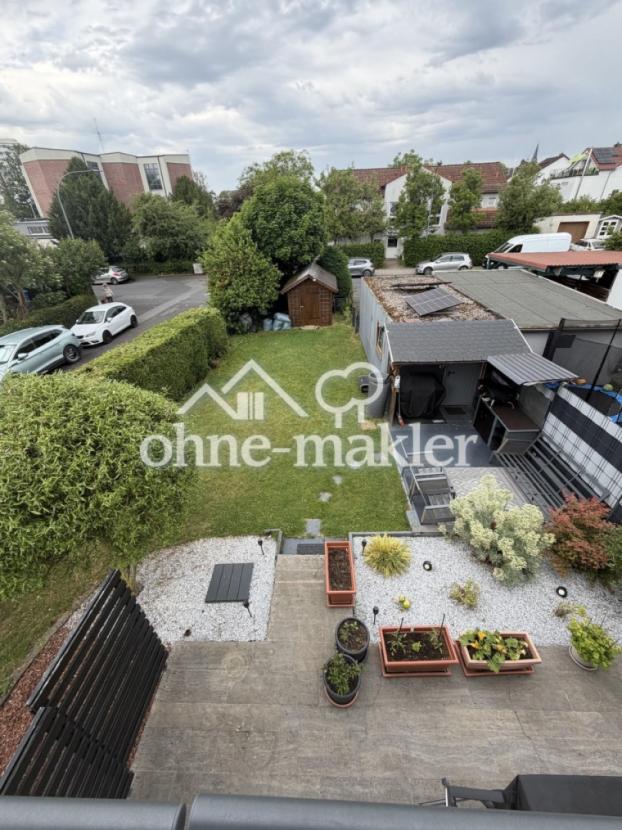 Gartenblick vom Balkon