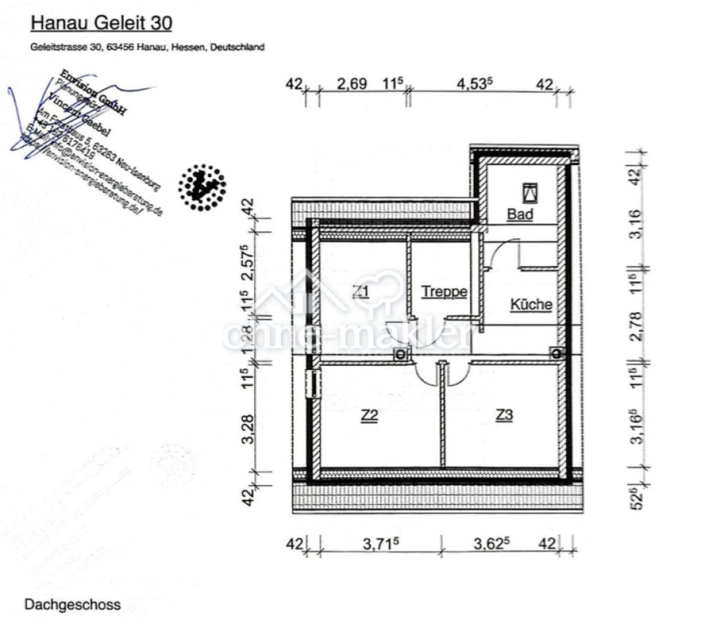 Grundriss aktuell DG