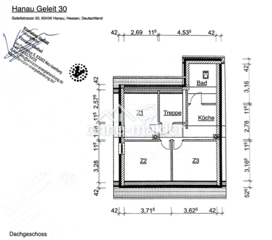 Grundriss aktuell DG