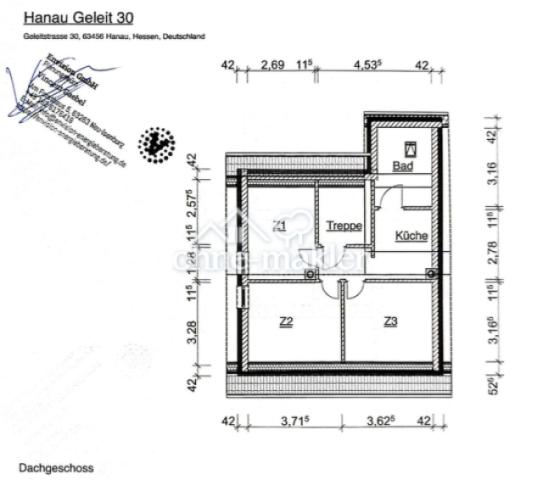 Grundriss aktuell DG