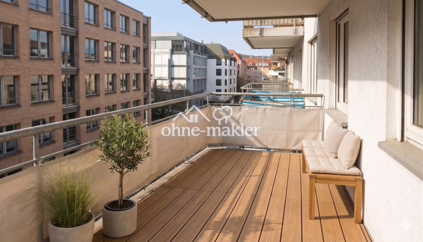 Großzügiger Sonnenbalkon