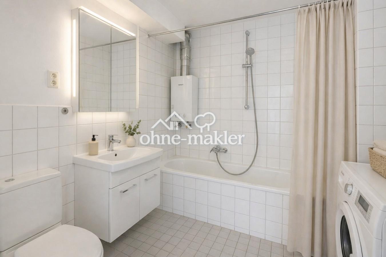 Gepflegtes Badezimmer