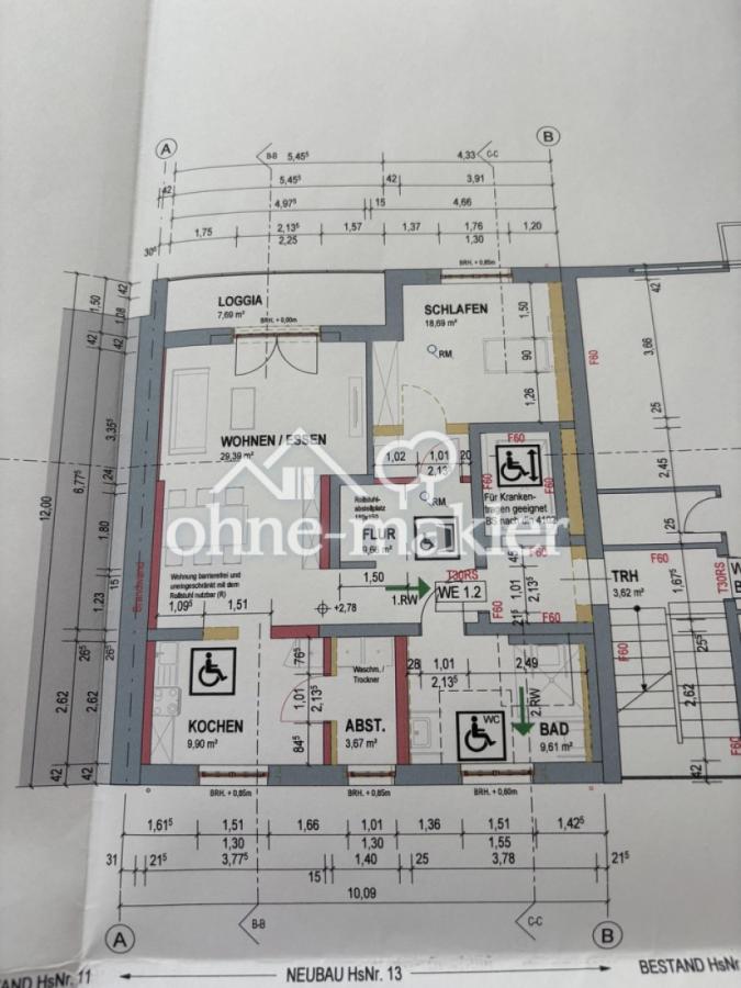 Grundriss der Wohnung