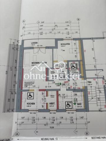 Grundriss der Wohnung