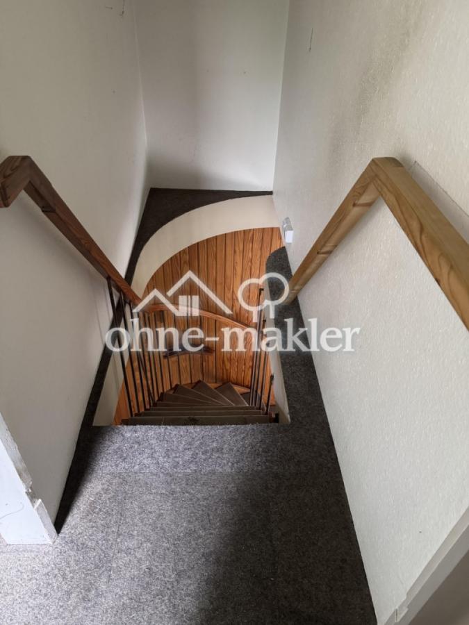 Treppe vom Dachgeschoß