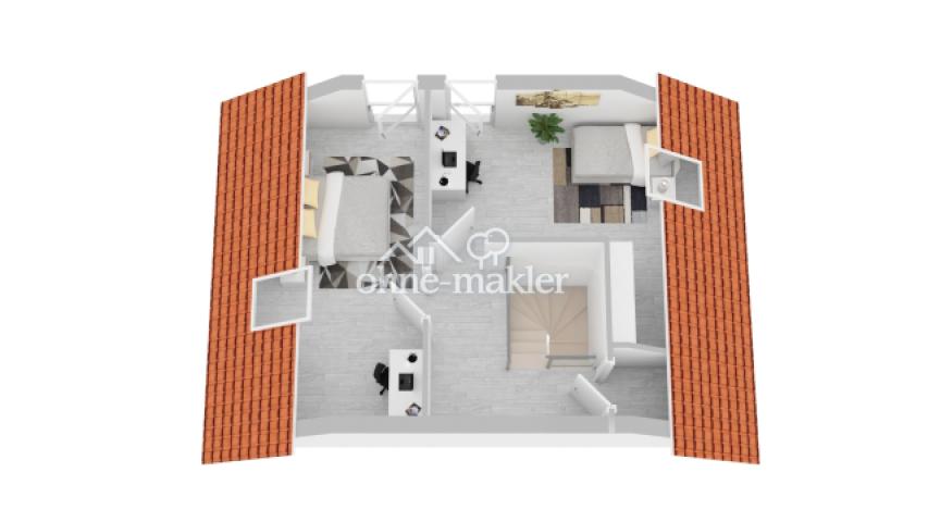 3D-Grundriss 2. DG