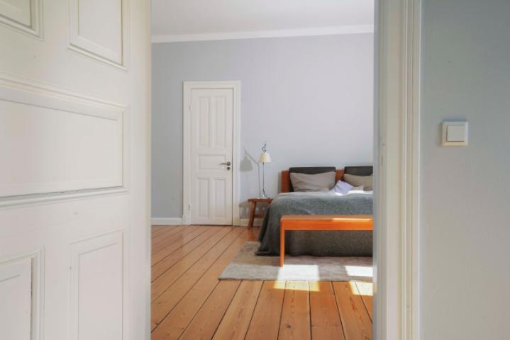 Blick ins Schlafzimmer