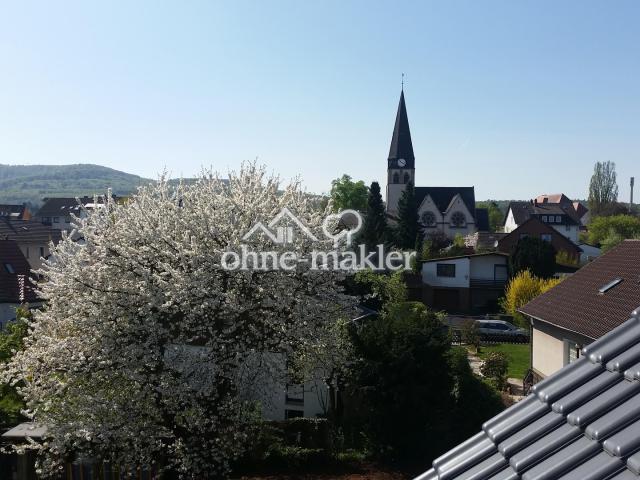 Kirschbaumblüte vom Spitzboden