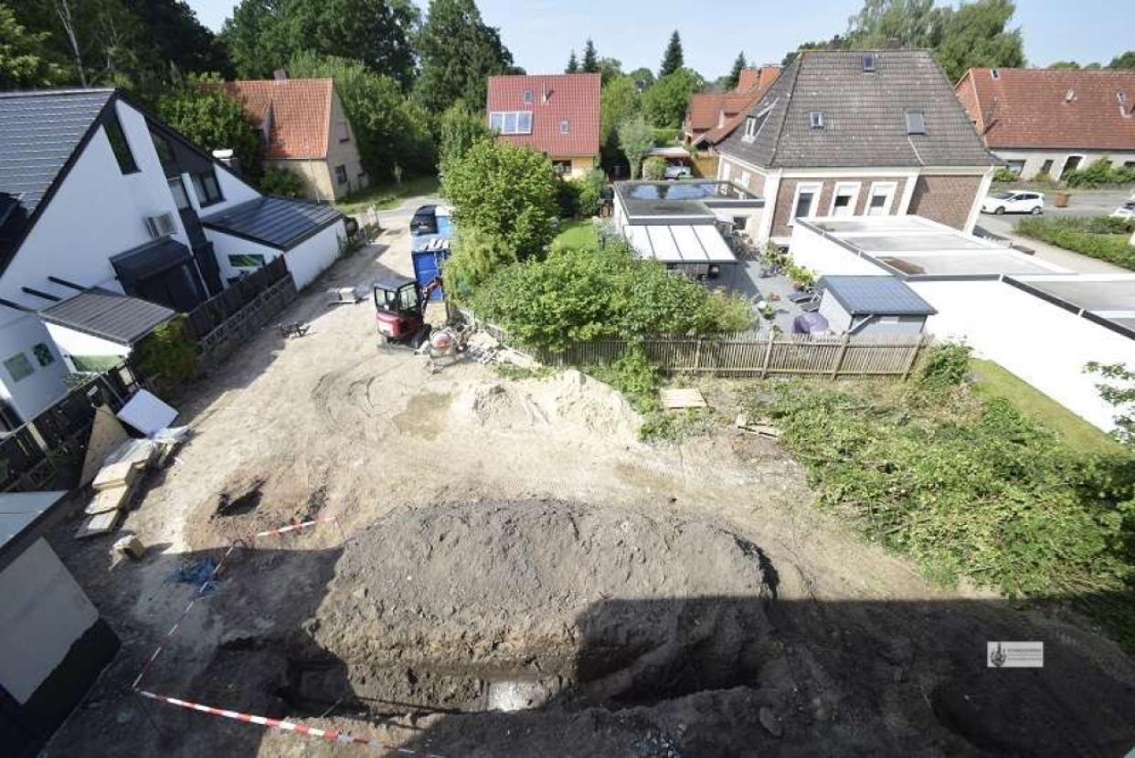 Blick auf die zukünftige Parkplatzfläche