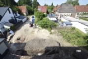 Blick auf die zukünftige Parkplatzfläche