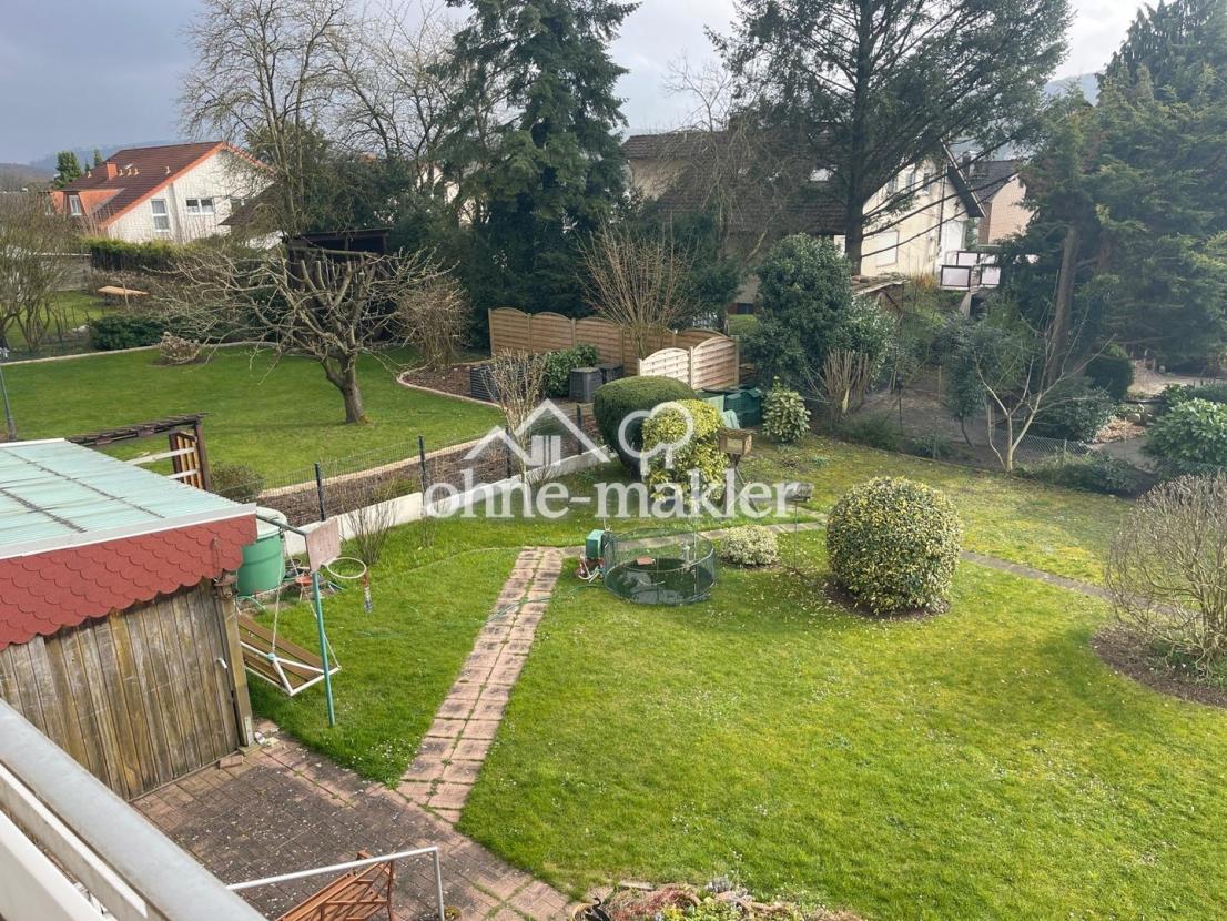 Gartenblick von Balkon