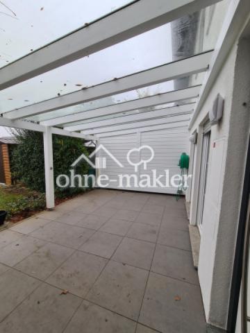 Überdachte Terrasse Eingang