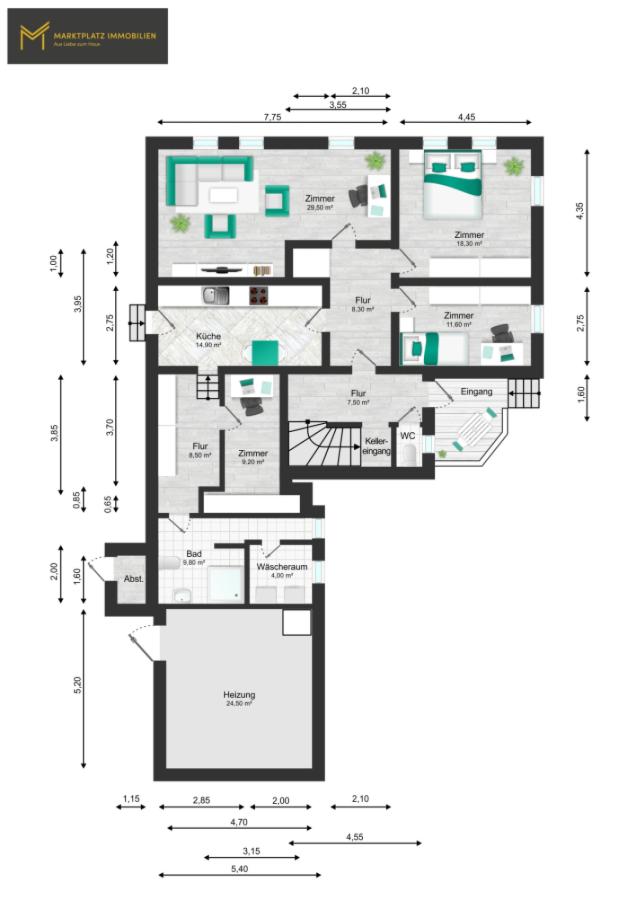Grundriss EG Haupthaus