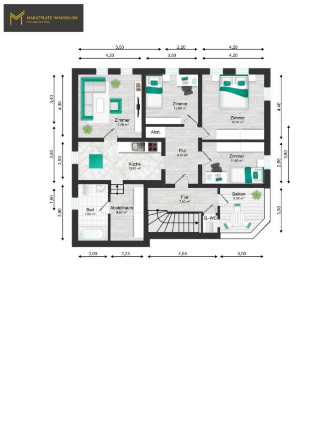 Grundriss OG Haupthaus