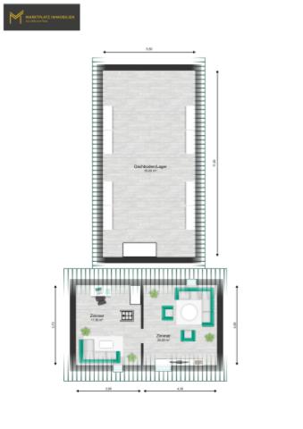 Grundriss Nebengebäude DG