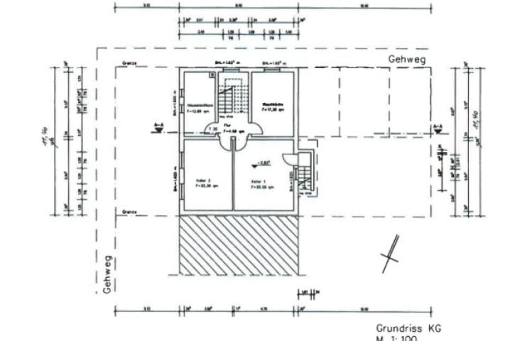 Grundriss KG, Hirschstraße 9 KL