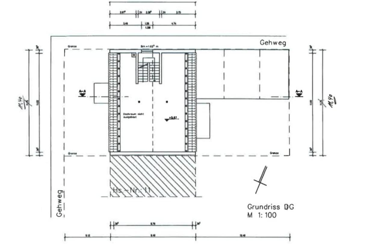 Grundriss DG, Hirschstraße 9 KL