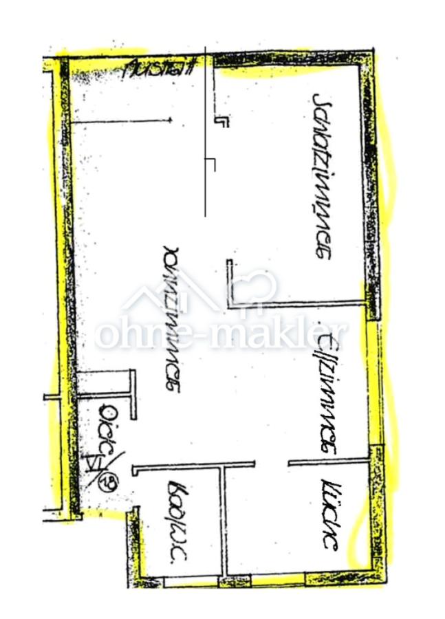 Grundriss der Wohnung