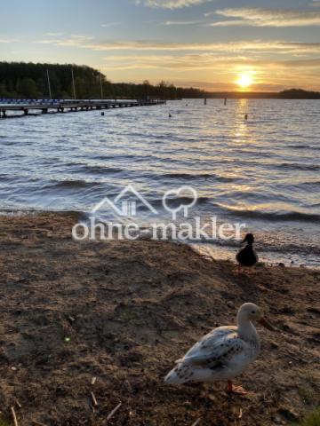 Abenddämmerung am Badestrand