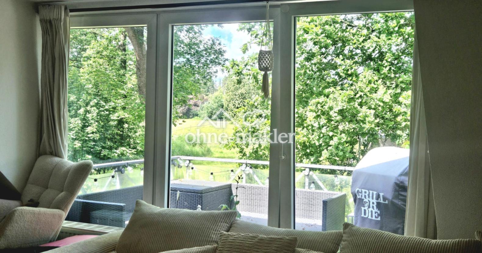 Blick aus dem Wohnzimmer