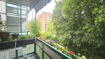 Blick vom Balkon