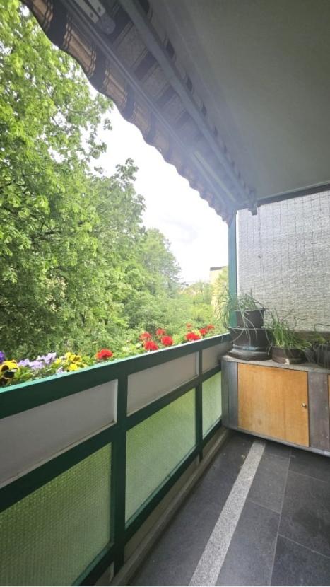 Blick vom Balkon