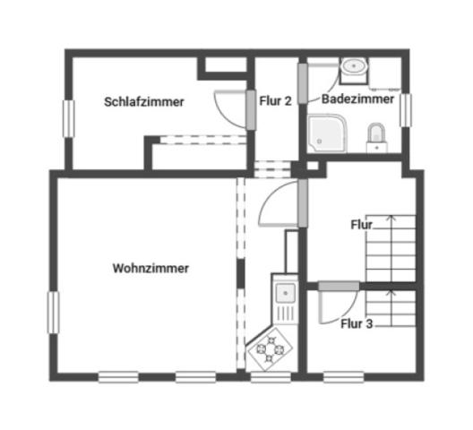 Grundriss Skizze 1. OG