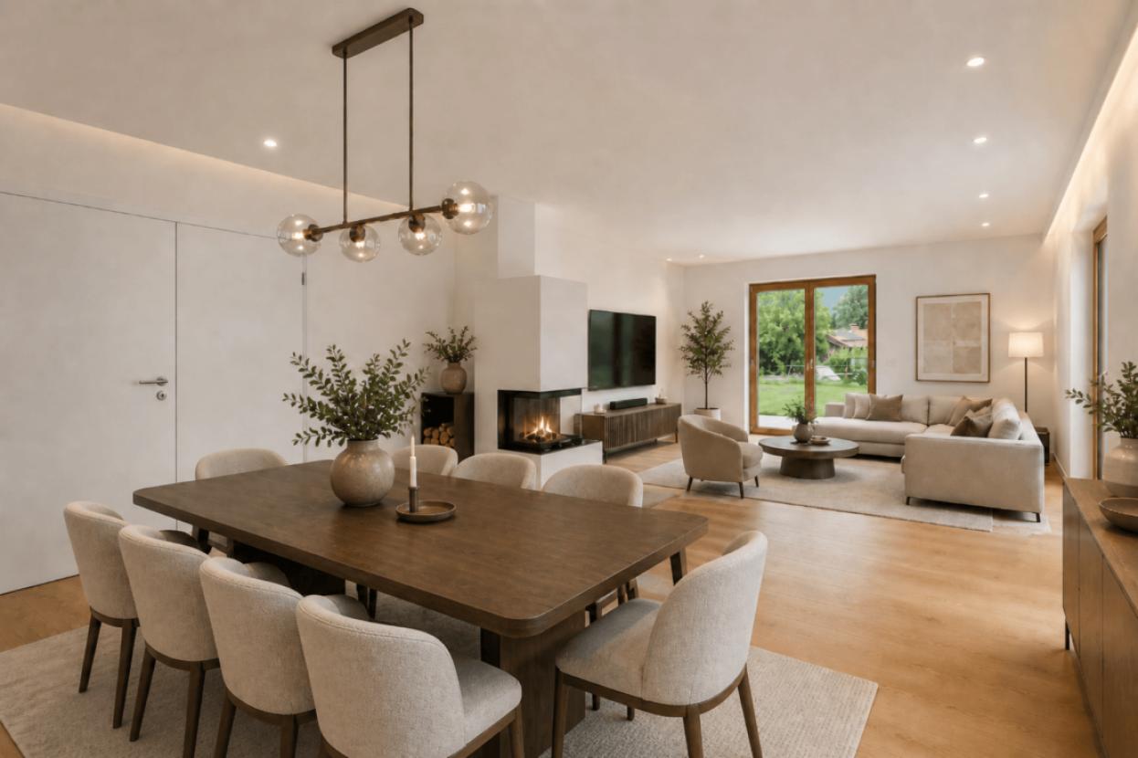 Wohnzimmer Visualisiert KI