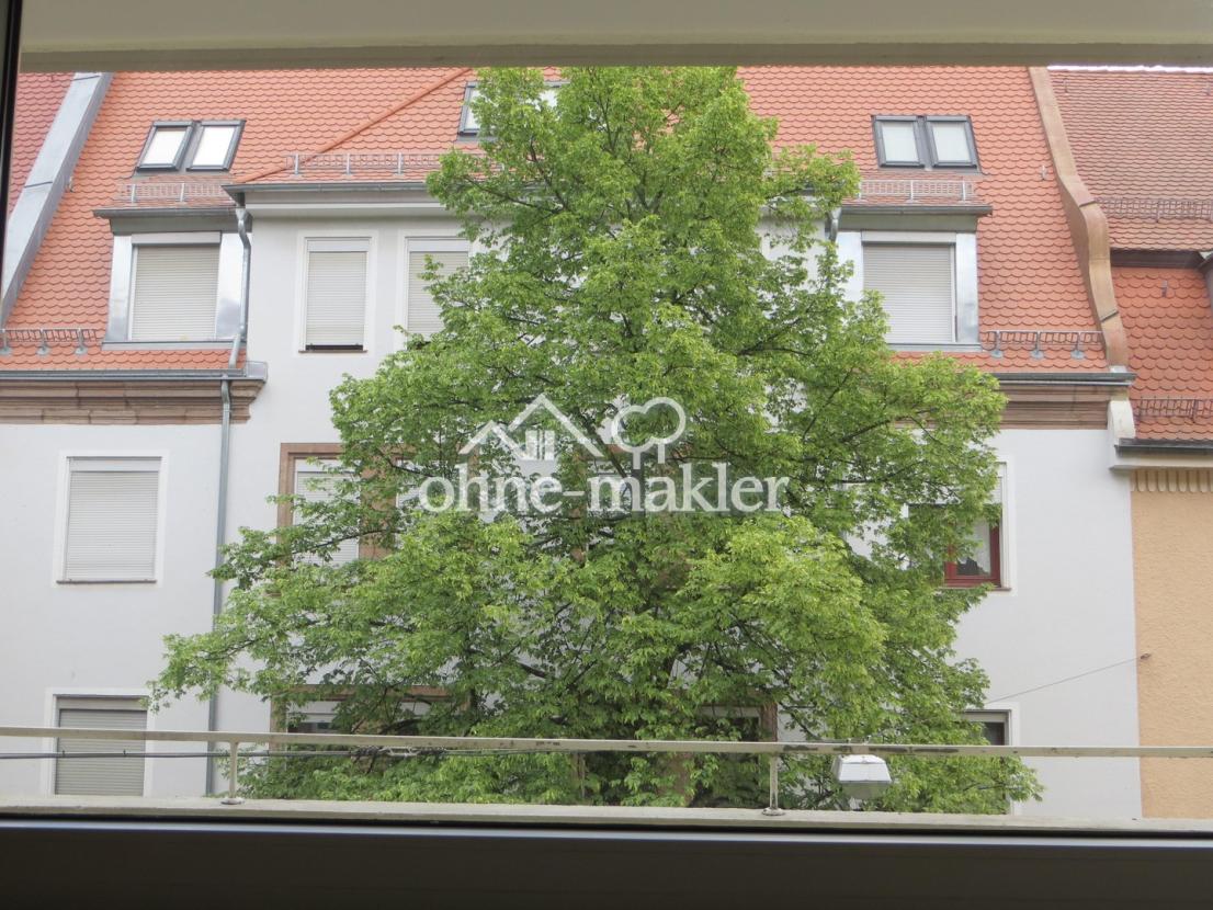 Blick vom Balkon