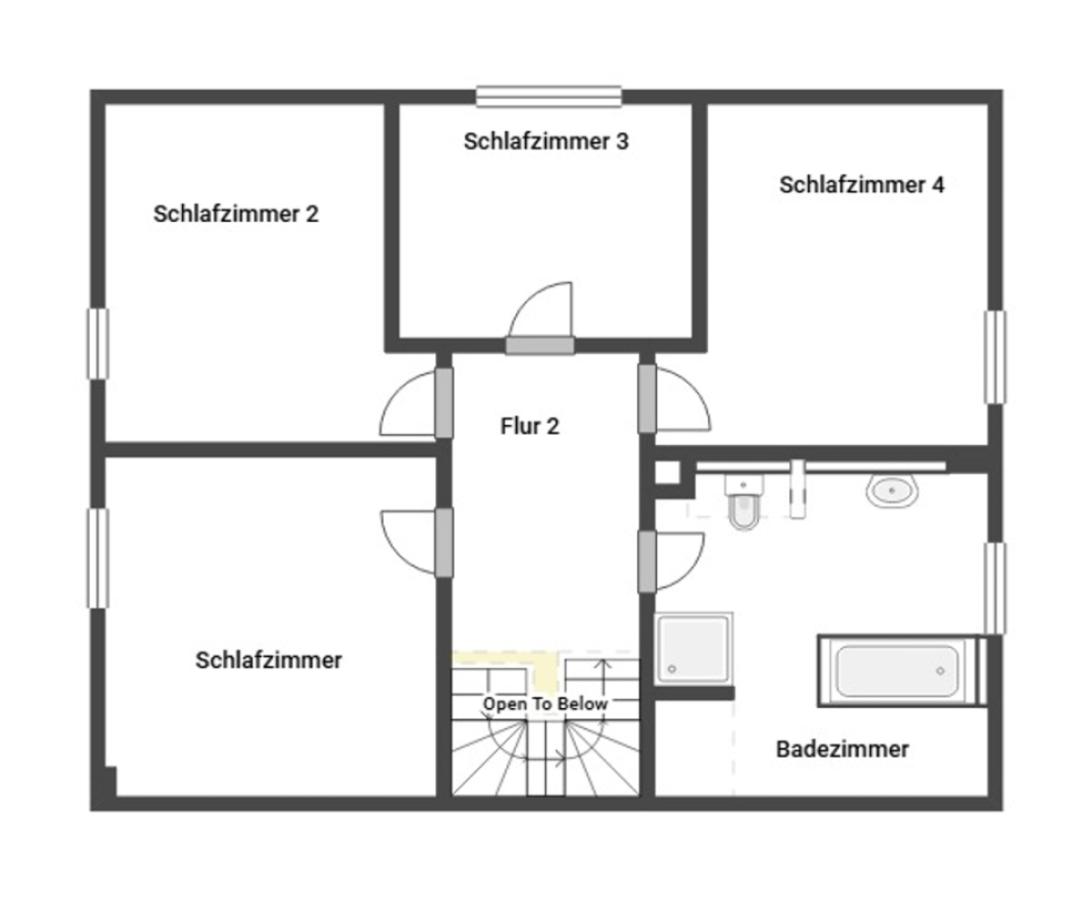 Grundriss Skizze 1.OG
