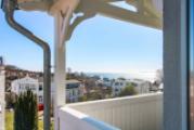 Blick zum Meer vom Balkon