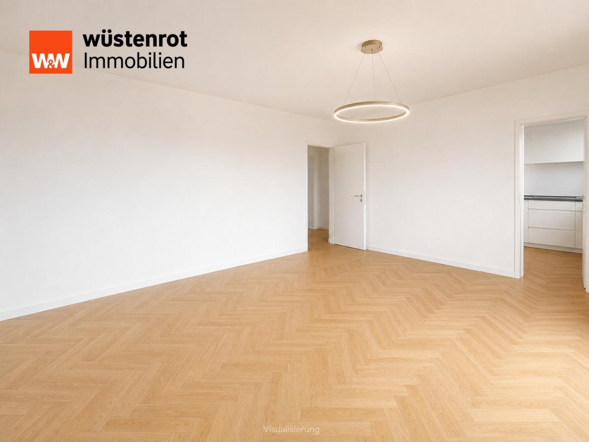 Visualisierung Wohnzimmer zweite Perspektive