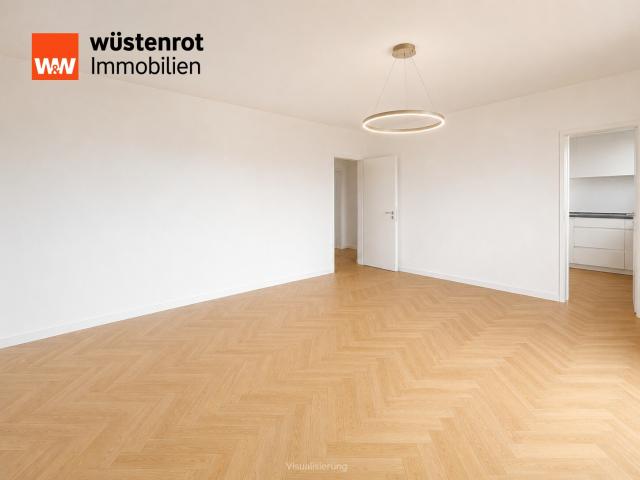 Visualisierung Wohnzimmer zweite Perspektive