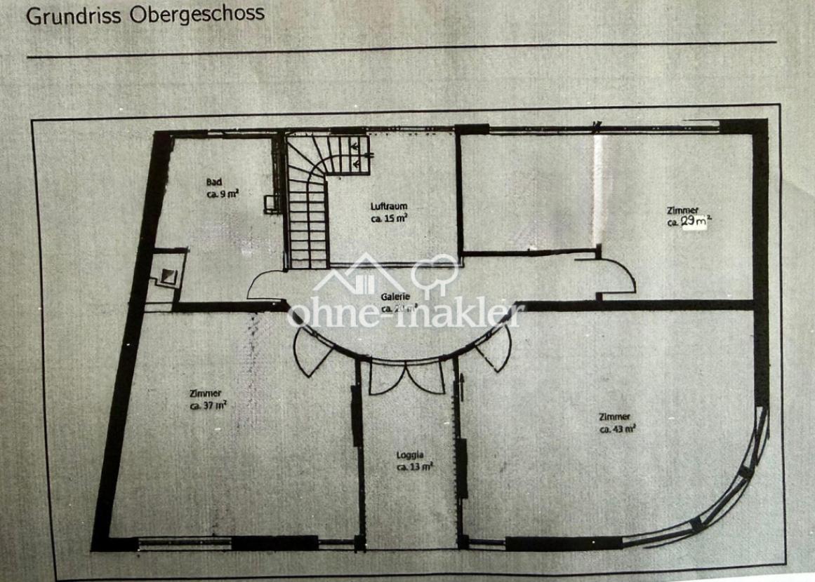 Grundriss Obergeschoss