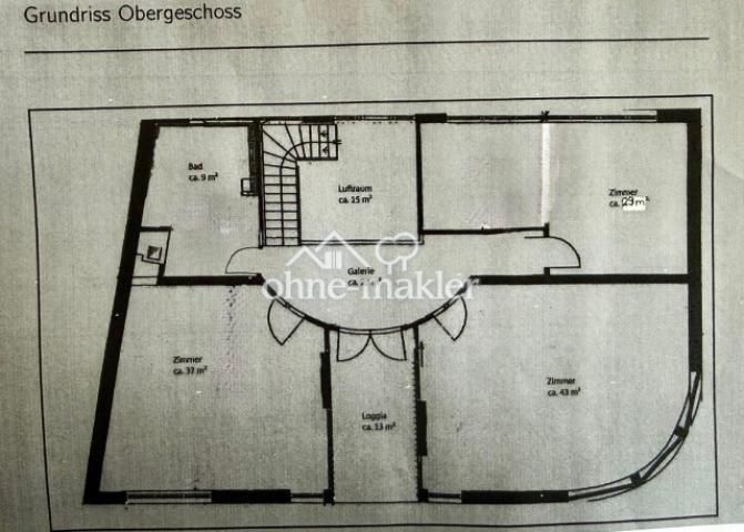 Grundriss Obergeschoss