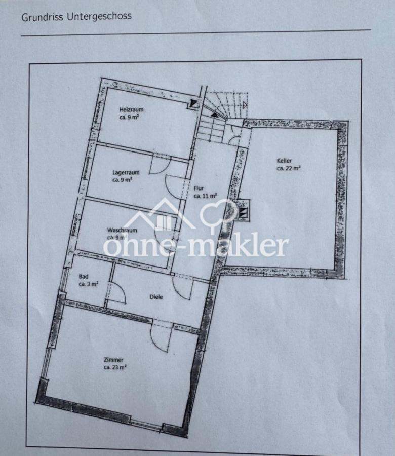 Grundriss Untergeschoss