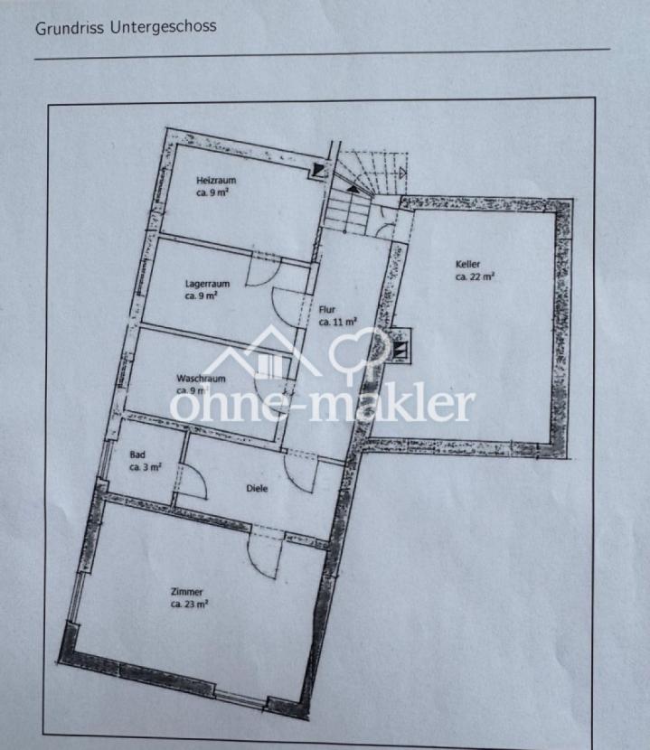 Grundriss Untergeschoss