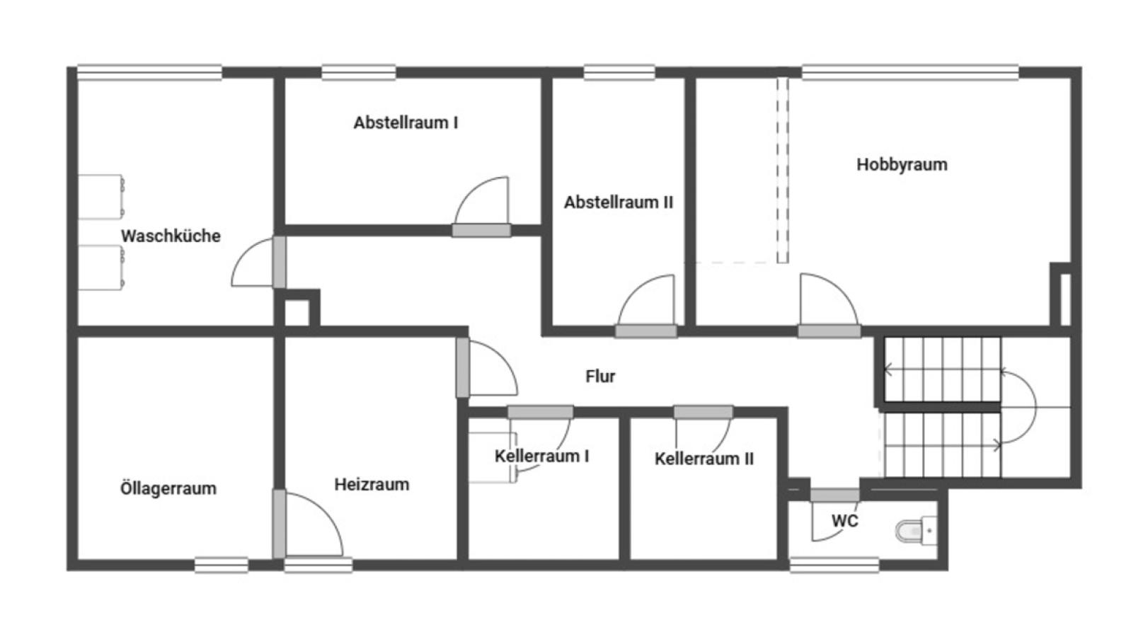 Grundriss Skizze UG