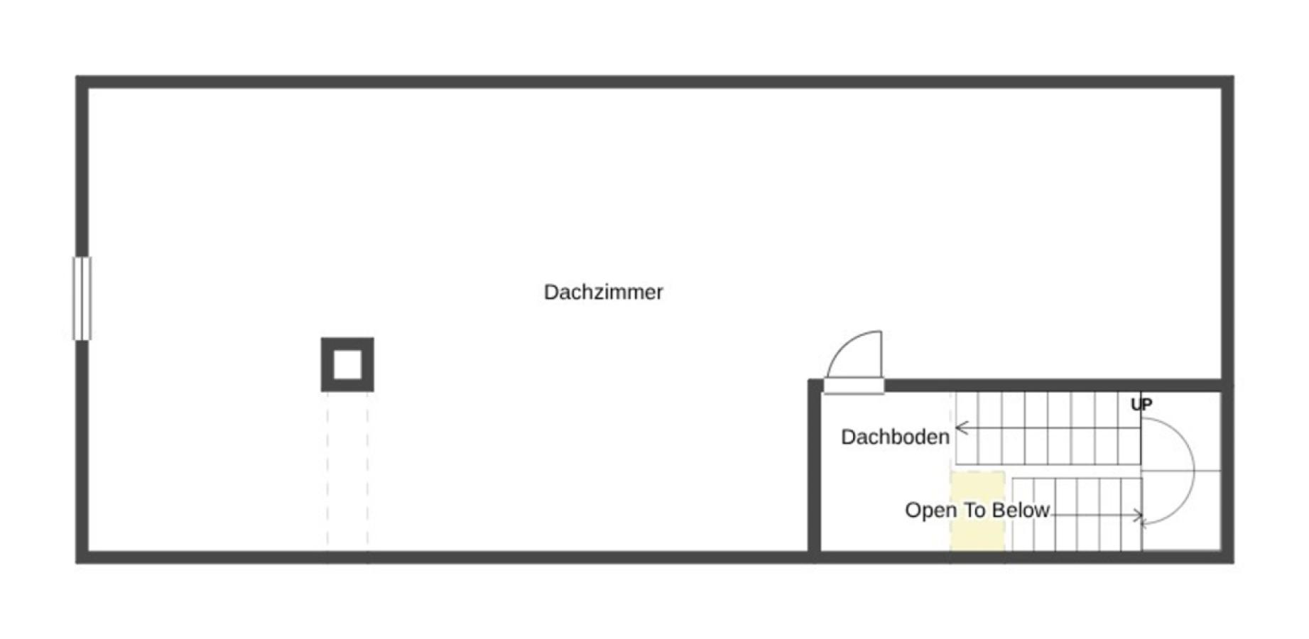 Grundriss Skizze Dachboden