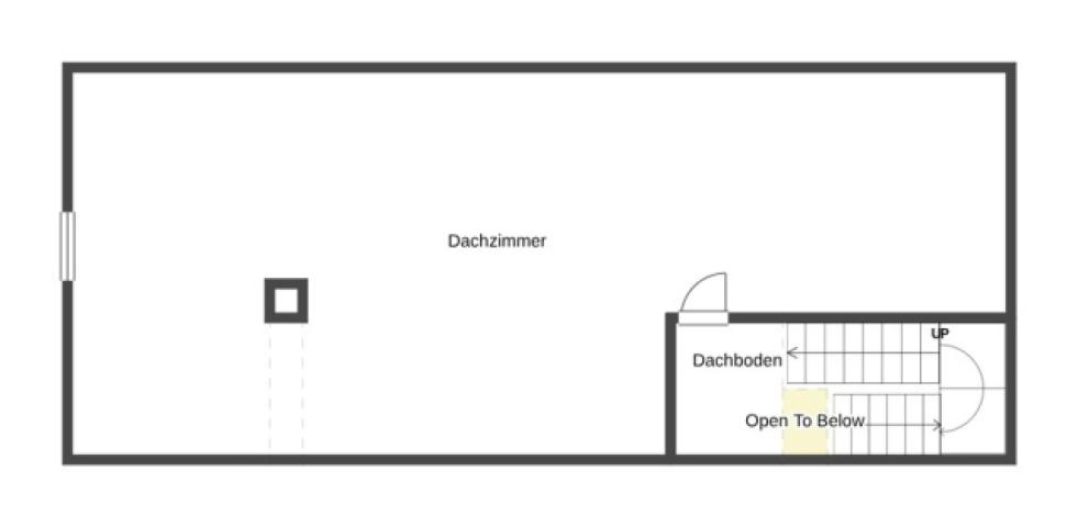 Grundriss Skizze Dachboden